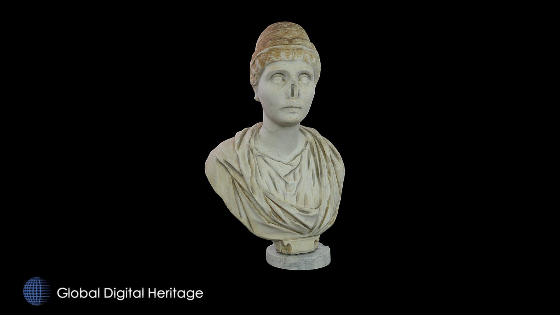 Roman marble sculpture (female bust), Evora