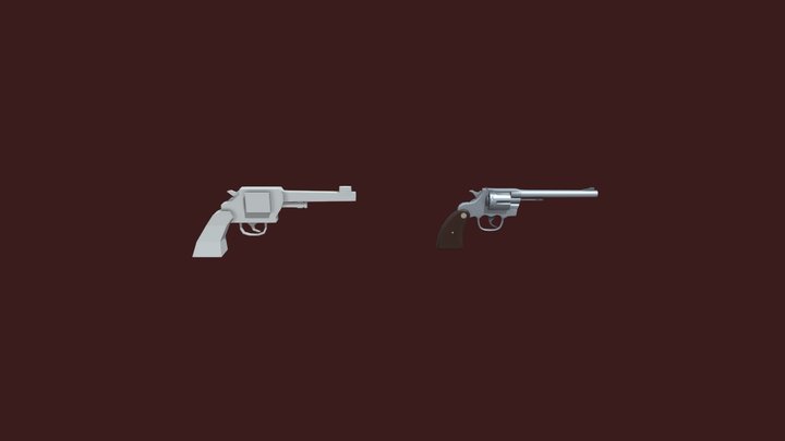 Revolver 3D Model