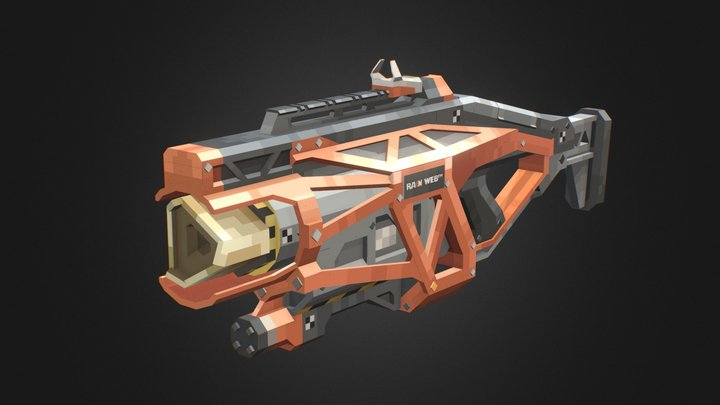 LZSB "Laser Zeta Strike Beam" Weapon 3D Model