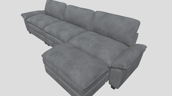 PHOTOREALISTIC 3D SOFA MODEL 3D Model