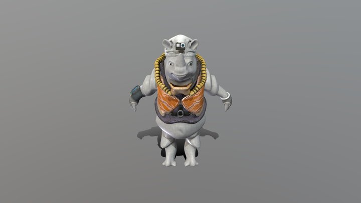 Горноспасательный носорог 3D Model