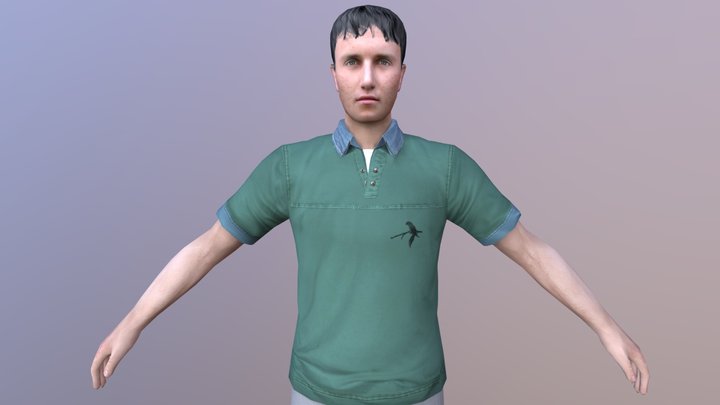 MAN 39 -WITH 250 ANIMATIONS 3D Model