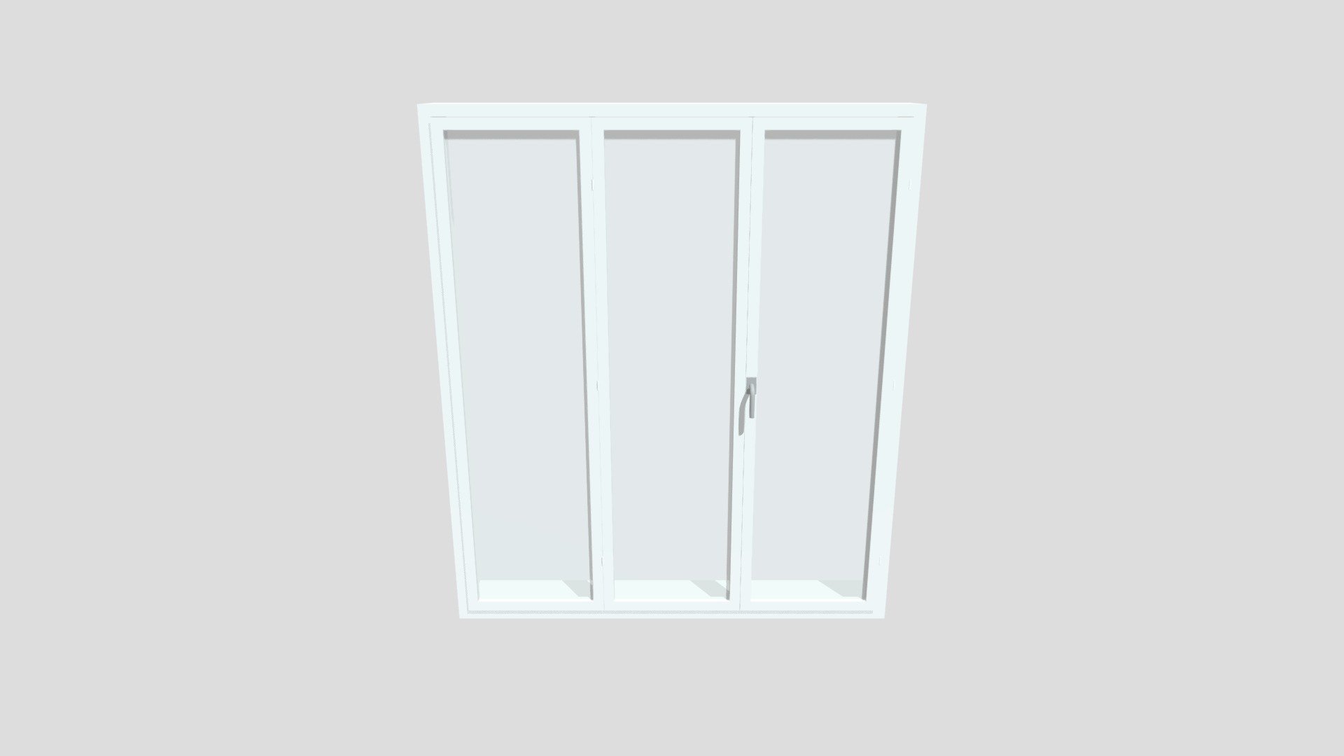 Triple french window - Download Free 3D model by 1-3D.com [7b3e129 ...