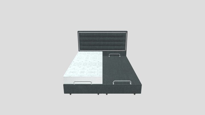 Bed animation 03 3D Model