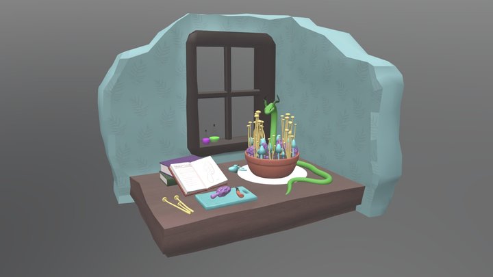 Monster Garden 3D Model