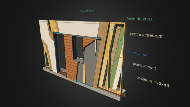 composition murs 3D Model
