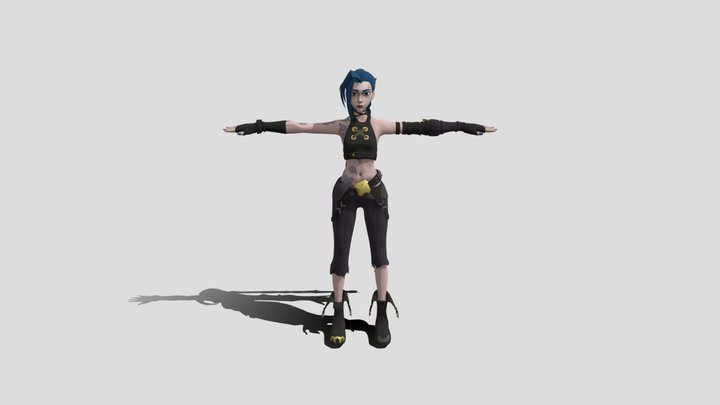 Jinx Arcane 3D Model