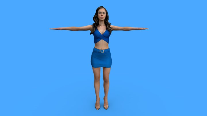 Okta Costume RIG (T- Pose) 3D Model