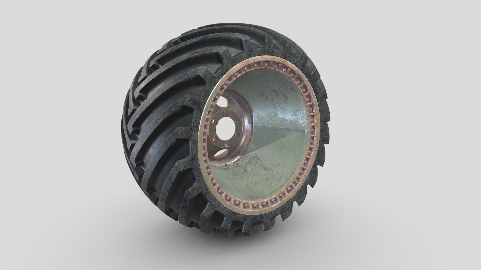 3D model ZIL-Wheel Arched / Green-Dirty - This is a 3D model of the ZIL-Wheel Arched / Green-Dirty. The 3D model is about a close-up of a camera lens.