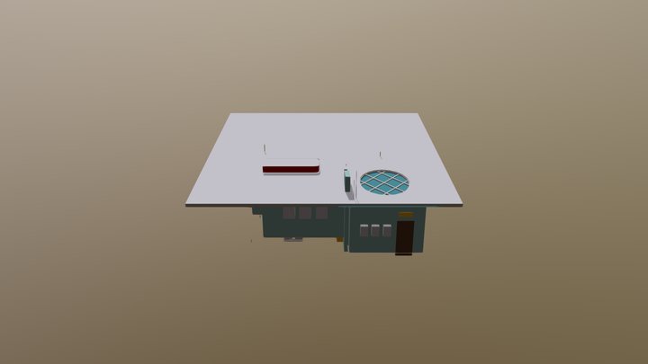 Main Office And City 02 3D Model