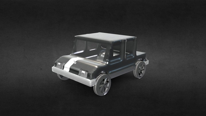 car game low poly 3D Model