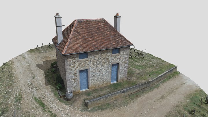 Maison en vignoble de Bourgogne 3D Model