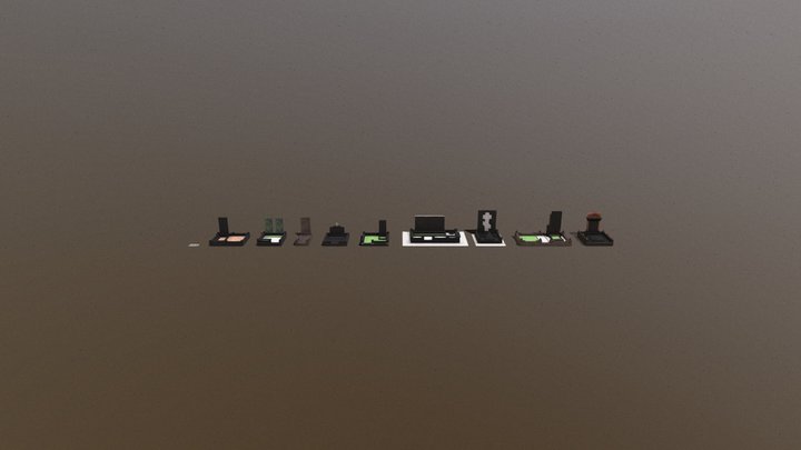 Различный варианты благоустройства участка 3D Model