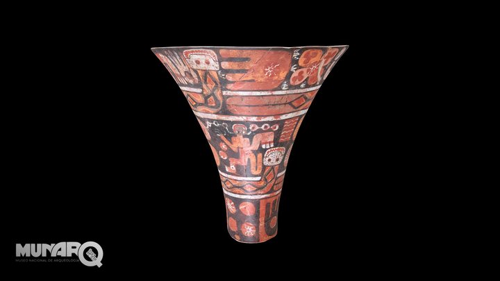 VASO EMBUDO (CH’ALLADOR) TIWANAKU - PARITI 3D Model