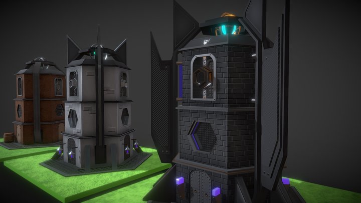 magic towers 3D Model