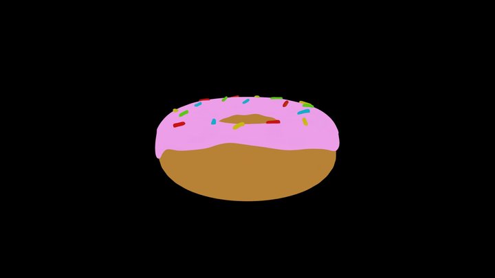 Glazed-donut 3D Model