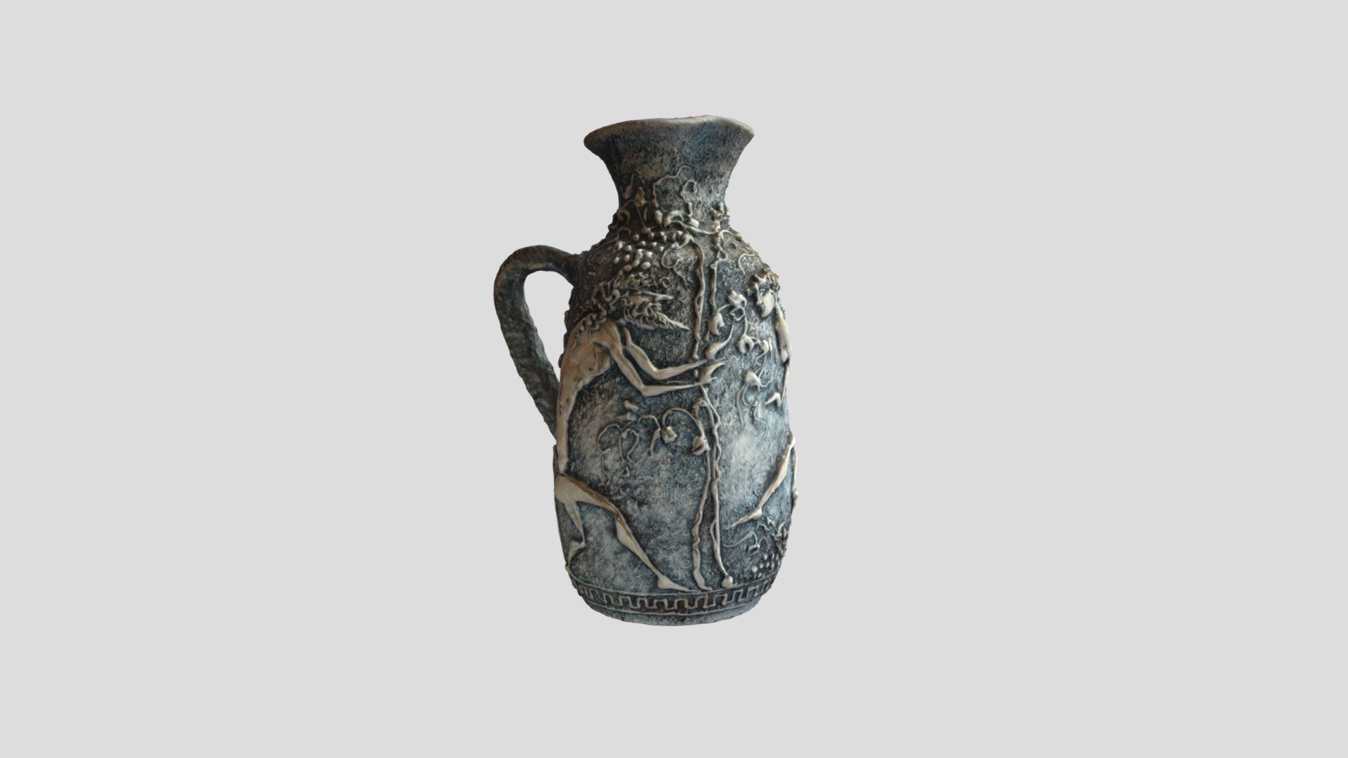 Blue Textured Amphora