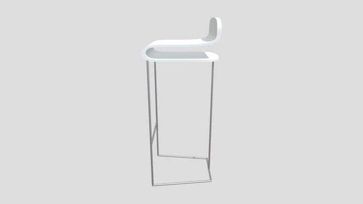 高腳椅 3D Model