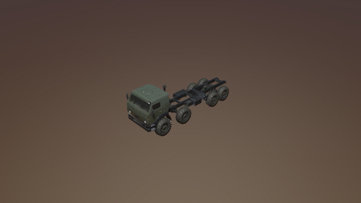 KamAz-6560 Low-poly 3D Model