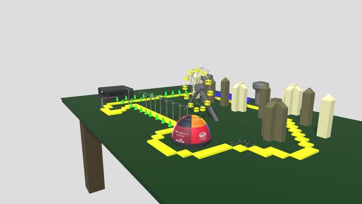 Midterm Blockout 3D Model