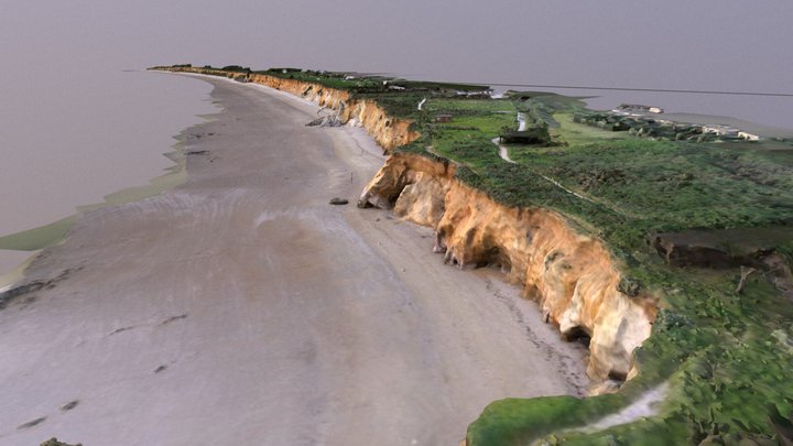 Modélisation 3D par drone d'une falaise 3D Model