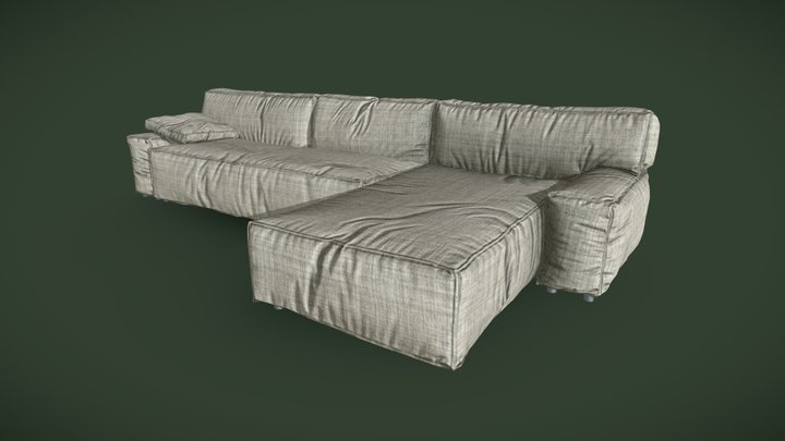 L-shape Couch 3D Model