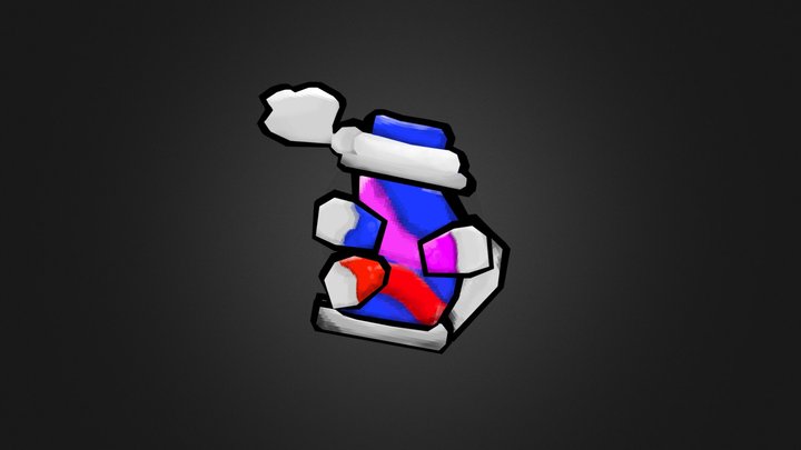 Graffiti Badge V5 3D Model
