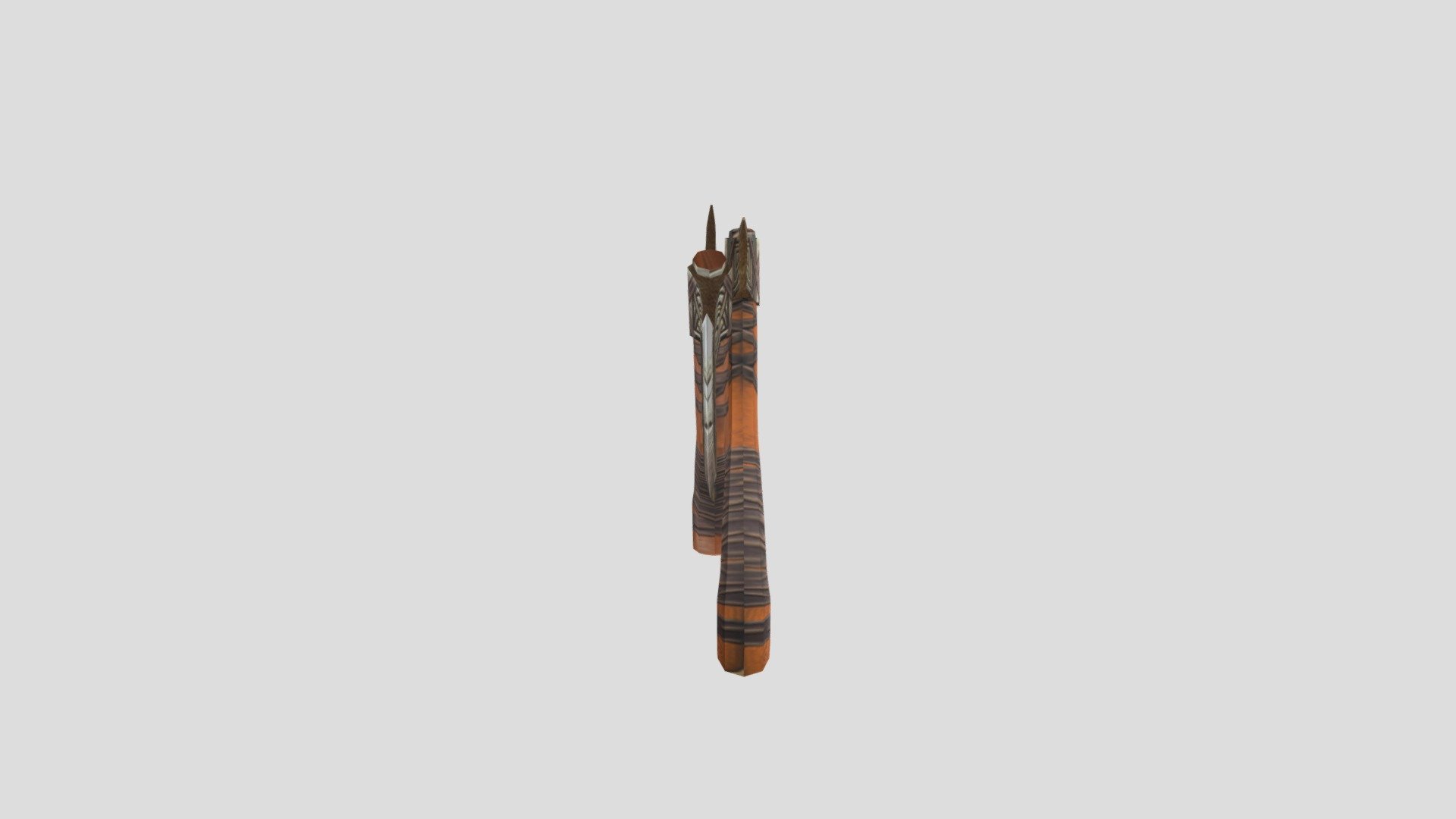 Battle axe Free low-poly 3D model