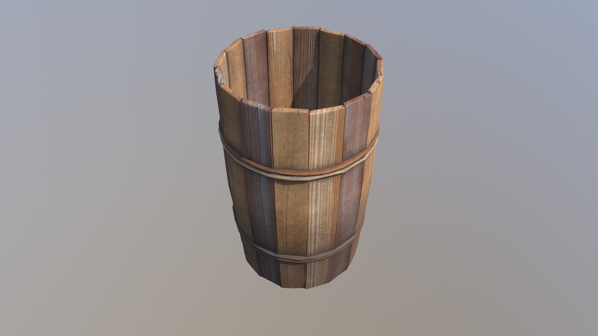 Wooden bucket 03