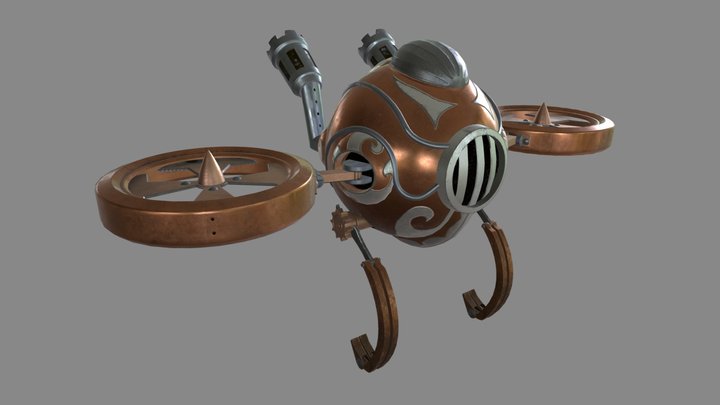 Steampunk Drone 3D Model