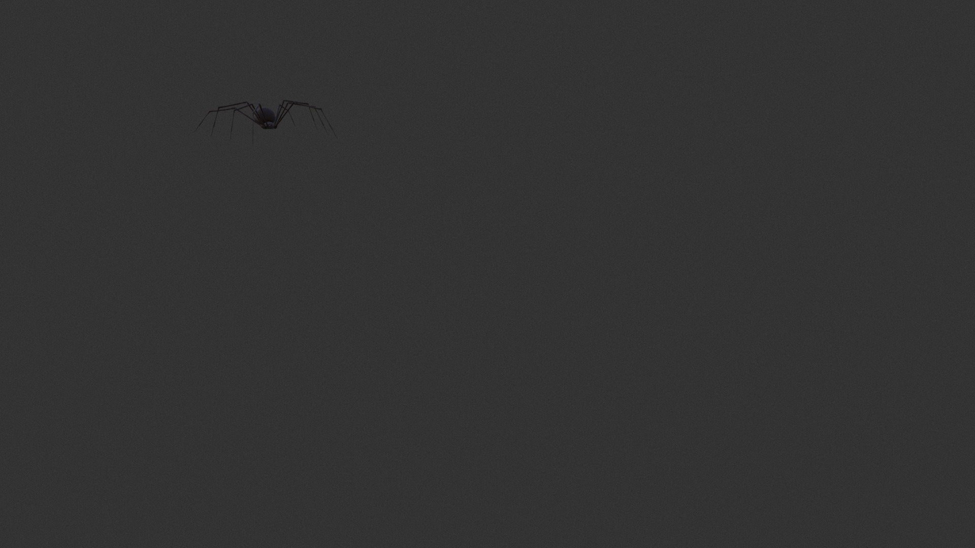 3D model Widow - This is a 3D model of the Widow. The 3D model is about a black spider in the dark.
