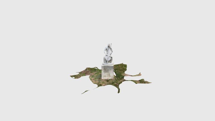 Statue of Violinist 3D Model