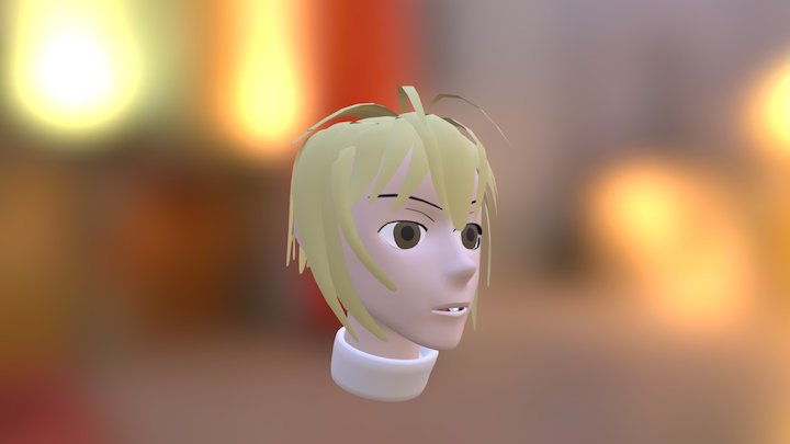 Anime Girl Head (Test) 3D Model
