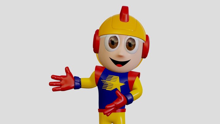 Estrelito mascote Supermercados Estrela 3D Model