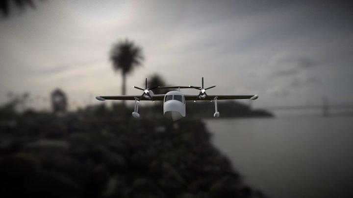 Amphibian Plane 3D Model