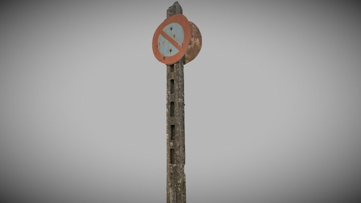 Road sign scan No. 1 – Modello 3D gratuito STL