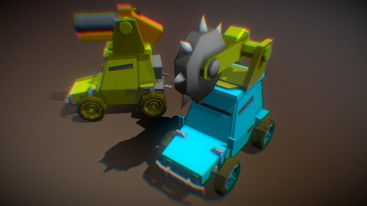 Tanks- Vol.2 (Fatty Buggies) 3D Model