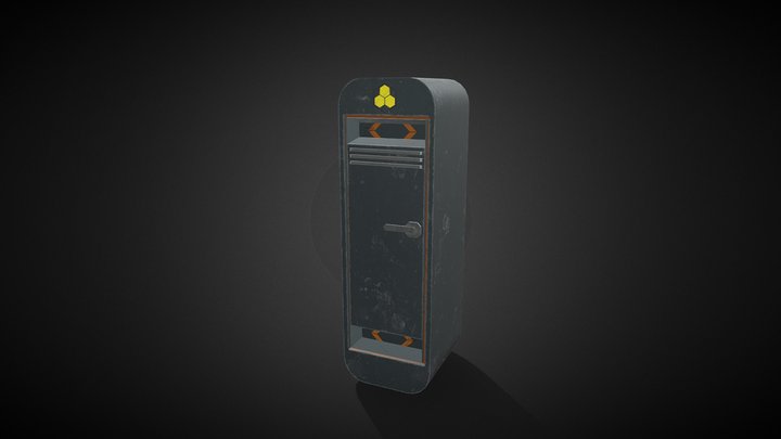 Sci-fi Locker 3D Model
