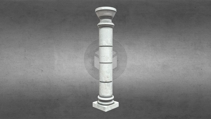 Greek Pillar 3D Model