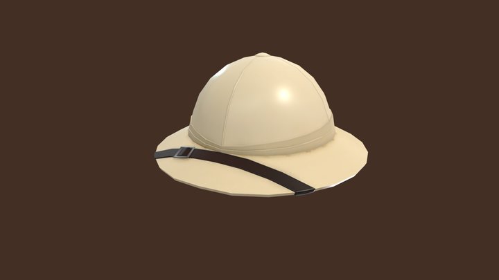 Pith Helmet 3D Model