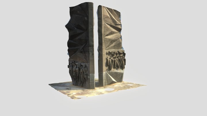 Polish Soldiers Monument in Wroclaw 3D Model