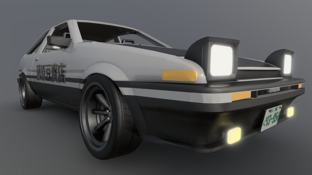 Toyota Ae-86 From Initial D (Updated Version)