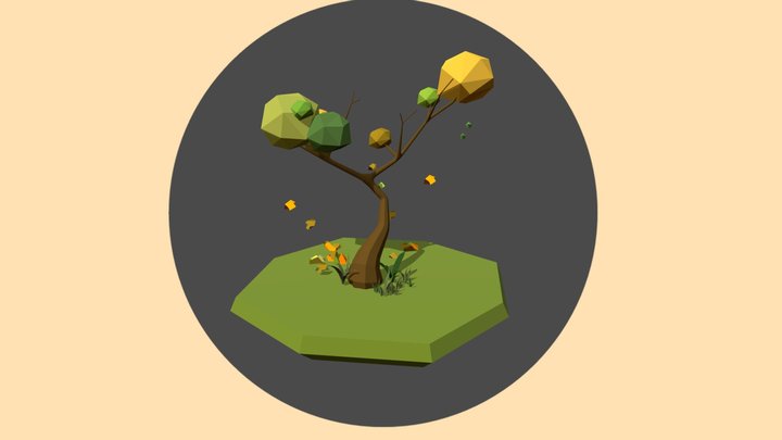 Low Poly Tree 3D Model