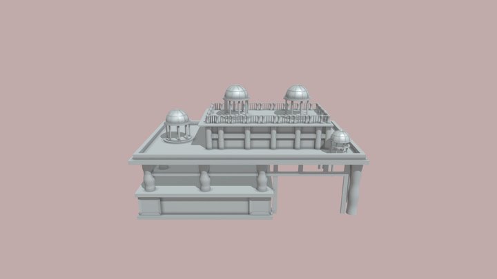 Temple building (In Construction) 3D Model