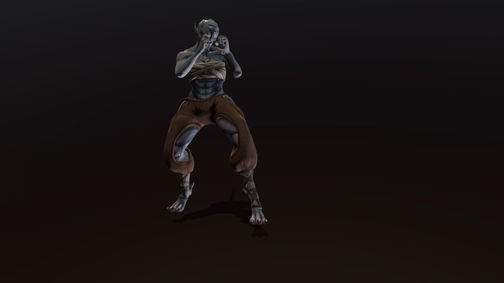 Original Character Headbutt 3D Model