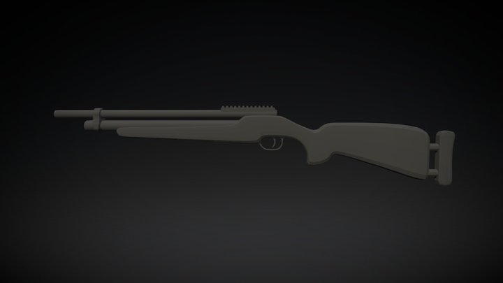 Air rifle "Zbroia Kozak PCP" (mesh) 3D Model