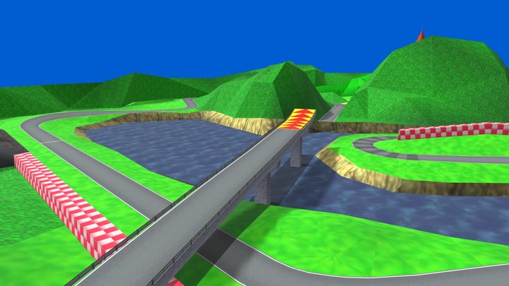 n64 royal raceway (600th model) – Modelo 3D gratuito STL