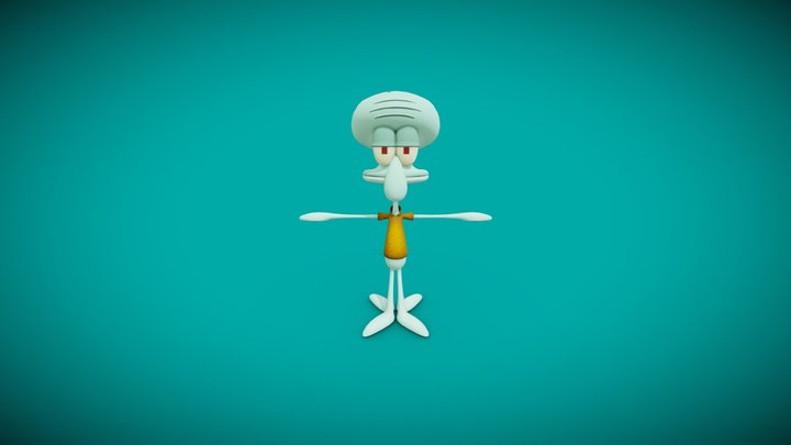 Bikini Bottom Tales- Squidward Tentacles 3D Model