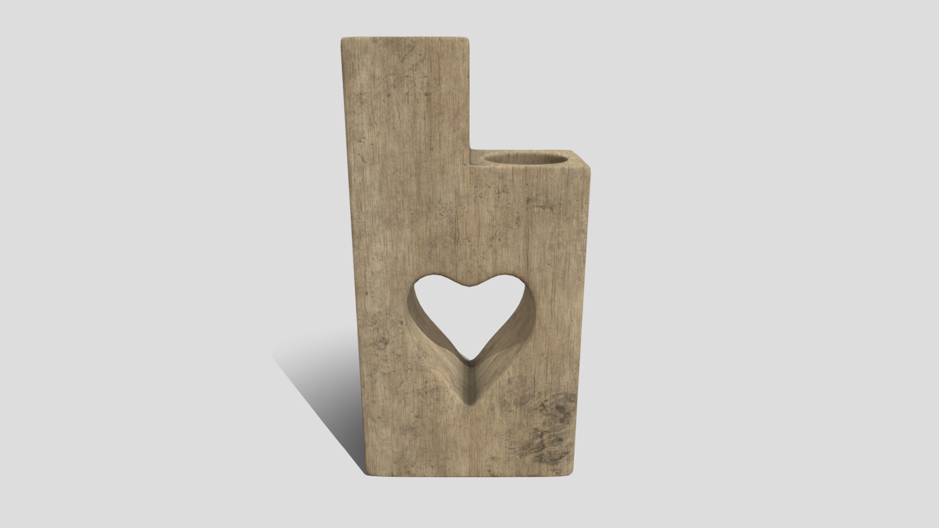 3D model Heart Tea Light - This is a 3D model of the Heart Tea Light. The 3D model is about icon.