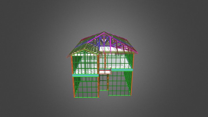 TRUSS DESIGN  - 35 MARLBOROUGH AVE - LOT 1 3D Model